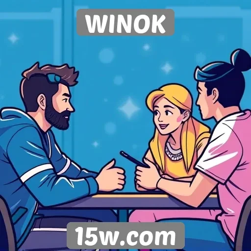 Explorando a comunidade e interações no site WINOK